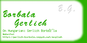 borbala gerlich business card